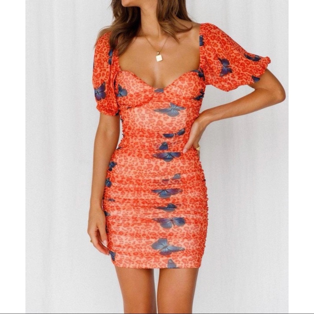 Daphne Lo Butterfly Leopard Dress